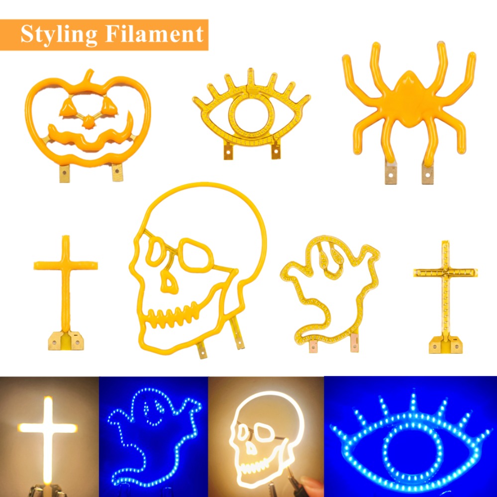 Diy Halloween Electronics - 1/2 peças de Filamento LED 3V