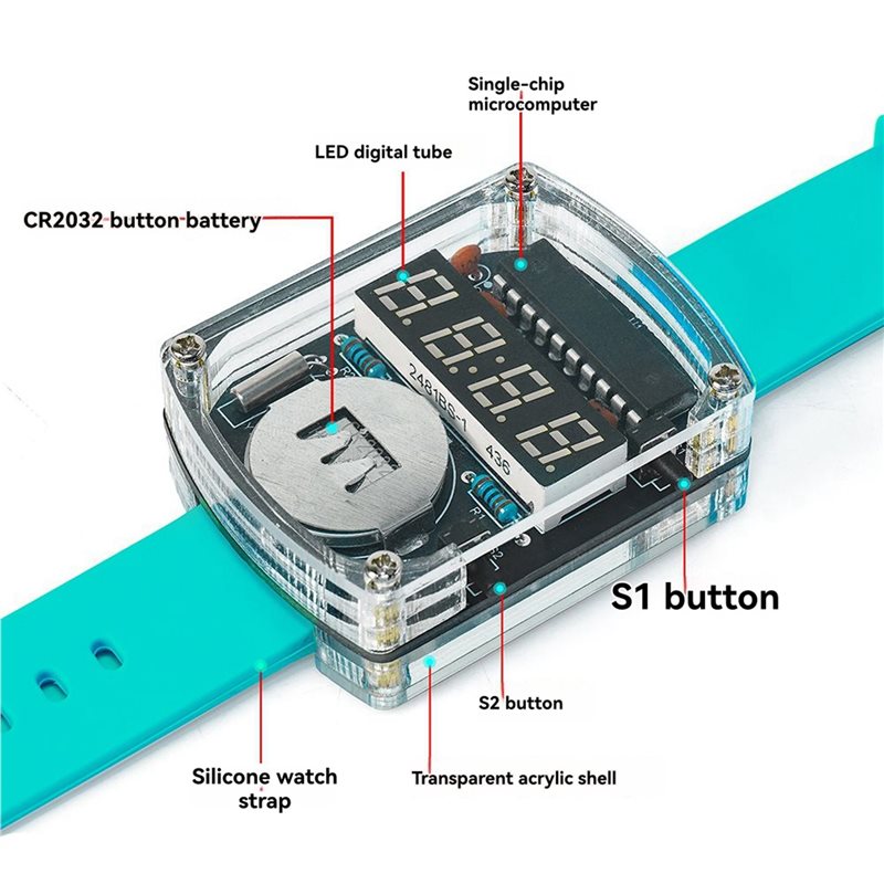 Kit Eletrônico DIY de Relógio  - Diy Electronics Watch avaliação e preço
