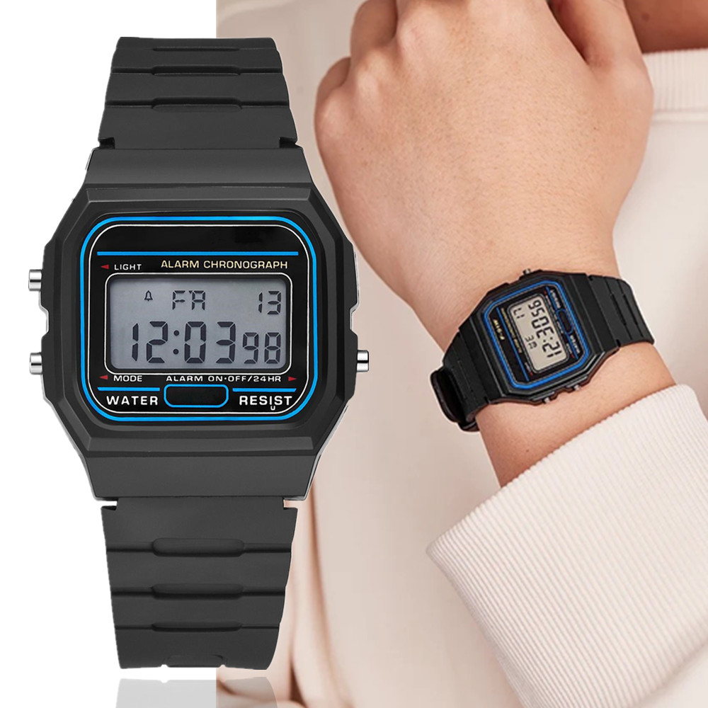 Pequeno Quadrado dos homens LE - Diy Electronics Watch avaliação e preço